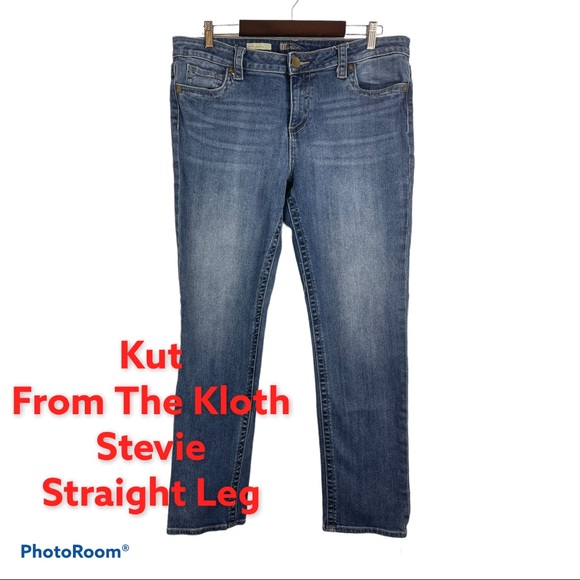 Kut From The Kloth Stevie Straight Leg Jean Size 16 EUC - Picture 2 of 7